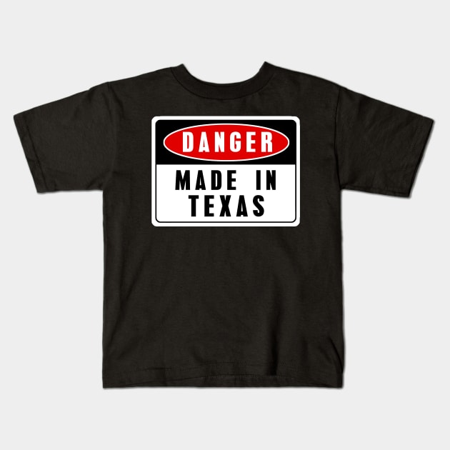 Made in Texas Kids T-Shirt by EriEri